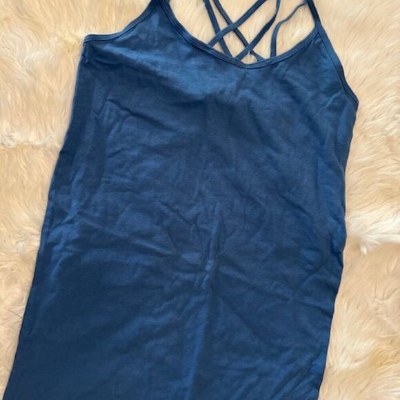 Zenana Outfitters Tops - Blue Criss Cross Tank  T1474S  NWT Boutique